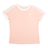 ADIDAS Womens T-Shirt Pink UK 8