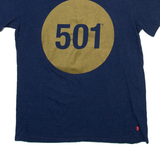 LEVI'S 501 Mens T-Shirt Blue S