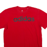 ADIDAS Mens T-Shirt Red L