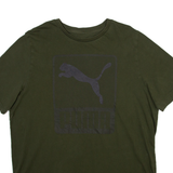 PUMA Mens T-Shirt Green XL