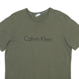 CALVIN KLEIN Mens T-Shirt Green L