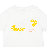 LEVI'S X Justin Timberlake Fresh Leaves Mens T-Shirt White USA Crew Neck M