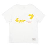 LEVI'S X Justin Timberlake Fresh Leaves Mens T-Shirt White USA Crew Neck M