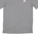 ADIDAS Mens T-Shirt Grey Crew Neck S