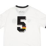 FOOTBALL TOWN Der Kaiser #5 Mens Football Shirt Jersey White V-Neck XL
