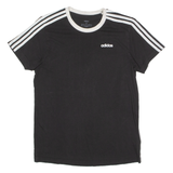 ADIDAS Womens T-Shirt Black Crew Neck S