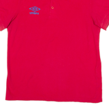 UMBRO Mens Polo Shirt Red S