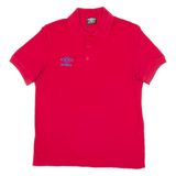 UMBRO Mens Polo Shirt Red S