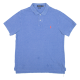 POLO RALPH LAUREN Slim Fit Mens Polo Shirt Blue L