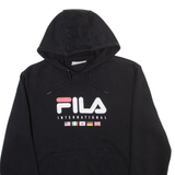 FILA Mens Black Hoodie M