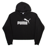 PUMA Cropped Womens Black Hoodie L