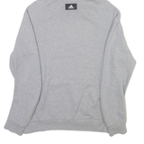 ADIDAS Mens Grey Hoodie M