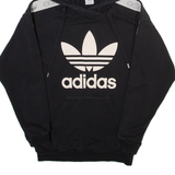 ADIDAS ORIGINALS Womens Black Hoodie UK 8