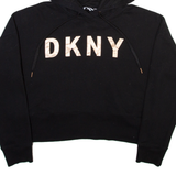 DKNY Womens Black Hoodie L