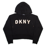 DKNY Womens Black Hoodie L