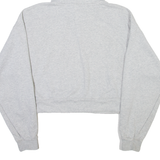 ADIDAS ORIGINALS Cropped Womens Grey Hoodie UK 8