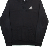 ADIDAS Mens Black Hoodie S