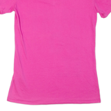 NIKE Athletic Cut Womens T-Shirt Pink V-Neck XS