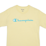 CHAMPION Mens T-Shirt Yellow M