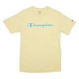 CHAMPION Mens T-Shirt Yellow M
