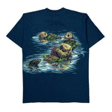 Habitat Single Stitch T-Shirt - XL Blue Cotton