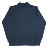 ETIREL Womens Sweatshirt Blue 1/4 Zip L