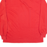 MASTER M Lightweight Mens Sweatshirt Red 1/4 Zip 90s M
