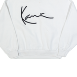 KARL KANI Oversized Cropped Womens Sweatshirt White S