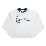 KARL KANI Oversized Cropped Womens Sweatshirt White S