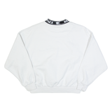 KARL KANI Oversized Cropped Womens Sweatshirt White S