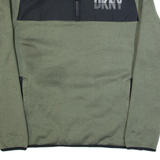 DKNY GOLF Mens Sweatshirt Green 1/4 Zip S