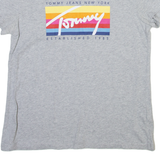 TOMMY JEANS Womens T-Shirt Grey XS