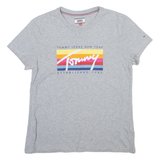 TOMMY JEANS Womens T-Shirt Grey XS