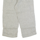 WHITE STUFF 3/4 Length Womens Trousers Beige Regular Straight W32 L21