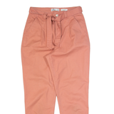HOLLISTER Belted Ultra High Rise Womens Trousers Pink Slim Tapered W27 L27