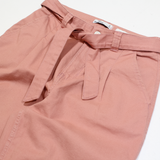 HOLLISTER Belted Ultra High Rise Womens Trousers Pink Slim Tapered W27 L27