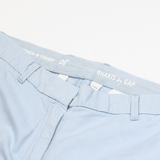 GAP Khaki Womens Trousers Blue Slim Straight Linen W32 L28