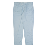 GAP Khaki Womens Trousers Blue Slim Straight Linen W32 L28