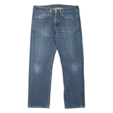 LEVI'S 505 Jeans Mens Blue Regular Straight Stone Wash W34 L30