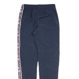 CHAMPION Mesh Lined Womens Track Pants Blue Tapered XS W26 L30