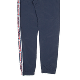CHAMPION Mesh Lined Womens Track Pants Blue Tapered XS W26 L30