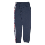 CHAMPION Mesh Lined Womens Track Pants Blue Tapered XS W26 L30