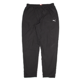 PUMA Mesh Lined Womens Joggers Black Tapered L W38 L29