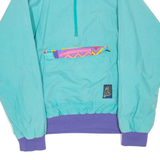 1/4 Zip Womens Pullover Jacket Blue XL