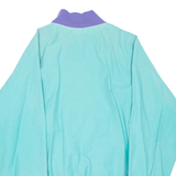 1/4 Zip Womens Pullover Jacket Blue XL