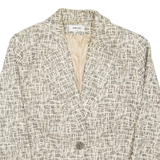 EMINE Womens Blazer Coat Beige UK 14
