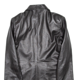 VERA PELLE Womens Jacket Black Leather L