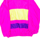 Womens Pullover Jacket Pink Colourblock L