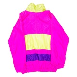 Womens Pullover Jacket Pink Colourblock L