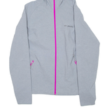 COLUMBIA Womens Track Jacket Grey Hooded M